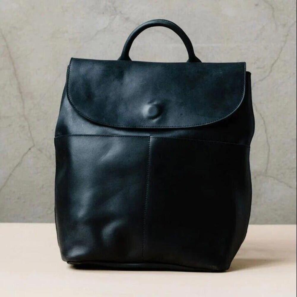 Able Ella  Backpack black  Leather great for Travel Laptop  NWT $238 msrp